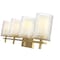 Z-Lite Grayson Vanity, 4-Light, 31 In.W x 5.75 In.L x 8.5 In.H, Modern Gold/Clear + Etched Opal 1949-4V-MGLD - alternate 7